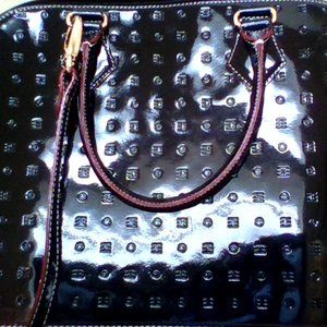 Arcadia Large black patent leather tote/purse